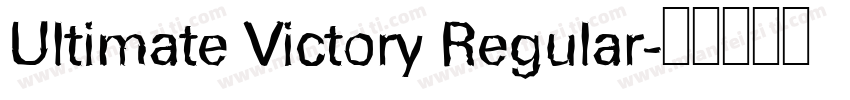 Ultimate Victory Regular字体转换